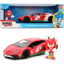 Jada Sonic The Hedhehog Knuckles Figürü ve Lamborghini Aventador Sv Model Aracı 9336264314R00