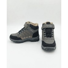 Enes Ayakkabıcılık Erkek Çocuk Outdoor Trekking Kışlık Bağcıklı Cırtlı Spor Bot