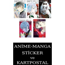 Gerekli Şeyler Yayıncılık Tokyo Gul: Re 1-2-3-4-5 Manga Seti (5 Kitap) / Anime-Manga Sticker ve Kartpostal Hediyeli