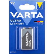 Varta 9V Lityum Pil 6122301401 1200 mAh Tek Kullanımlık Yüksek Performanslı Pil