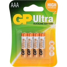 GP G-Tech LR03 AAA Boy Ultra Alkalin İnce Kalem Pil 4'lü Paket GP24AUMB-U4