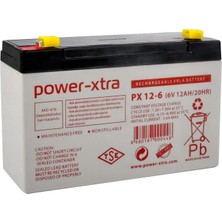 Power-Xtra 6V 12Ah Bakımsız Akü