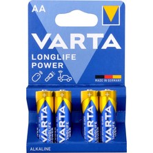 Varta High Energy Güçlü Alkalin Seri Kalem Pil - Aa 4'lü 4906121414
