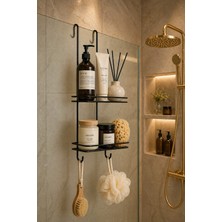 Marvielle 2 Katlı Duşakabin Askısı - Banyo Düzenleyici