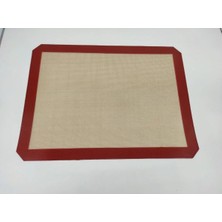 Hisar Mutfakta Yıkanabilir Silikon Fırın Matı Kaymaz Yapışmaz Pratik Isıya Dayanıklı Slikon Pişirme Matı