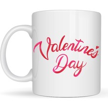 Ulu Pazarlama Valentine’s Day Porselen Kupa Model 3 – Aşk Temalı Özel Tasarım Kahve & Çay Kupası , Sevgililer Günü Hediyesi
