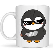 Ulu Pazarlama Havalı Penguen Tasarımlı Porselen Kupa Model 88 – Eğlenceli, Cool & Enerjik Kahve Kupası