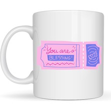 Ulu Pazarlama You Are A Blessing Yazılı Porselen Kupa Model 32 – Anlamlı Hediye Kupası, Sevdiklerine Moral Veren Şık Kahve Kupası
