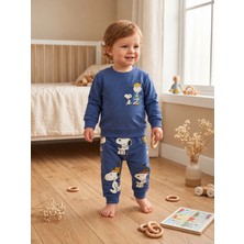 Omeca Concept Snoopy Baskılı Bebek Erkek 2’li Sweatshirt Eşofman Takımı