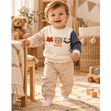 Omeca Concept Hayvan Figürlü Erkek Bebek 2’li Sweatshirt Eşofman Takımı