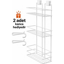 Marvielle Paslanmaz Yapışkanlı Banyo Rafı Düzenleyici Organizer - Banyo Düzenleyici