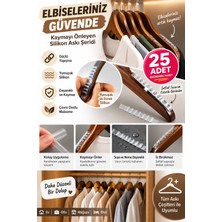 Doori Her Model Askıya Uygun Kendinden Yapışkanlı Silikon Askı Kaydırmaz Şerit – Şeffaf Elbise Askısı Kayma Önleyici Ped 25 Adet