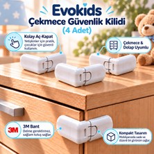Evokids Çekmece Güvenlik Kilidi (4 Adet)