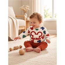 Omeca Concept Mickey Desenli Bebek 2’li Sweatshirt Eşofman Takımı