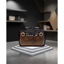 Bluetoothlu Ahşap Tasarım Nostalji Radyo 1 kg