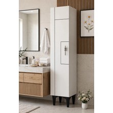 A-TEK VERA-120ATDLP1 4 Raflı Banyo Dolabı Mutfak Dolabı Çok Amaçlı Dolap