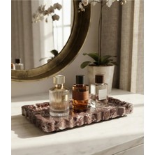 Marvielle Elazığ Vişne Mermer Organizer Sunumluk 12X25CM - Banyo Düzenleyici