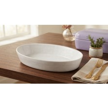 Gönül Lumina Oval Porselen Sunum Kabı / Servis Tabağı 16*10 cm