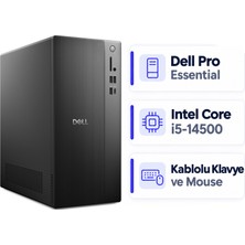 Dell Pro Essential QVT1260 Intel Core I5-14500 16GB 1tb SSD Freedos Masaüstü Bilgisayar BTO005B_QVT1260_U 002