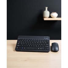 Kaliteyi Bul Bluetooth Kablosuz Klavye Mouse Seti Ince Sessiz Tasarım