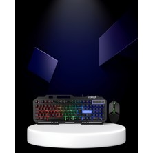 Kaliteyi Bul Gaming Klavye ve Mouse Seti PG8018 Rgb Işık