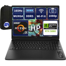 Hp Omen 15-GB0004NT D2QV9EAEP8 Ryzen7 260 RTX5060 32GBRAM 1tbssd 15.3'' Wuxga 165Hz WIN11 Pro + Elektropasaj Çanta
