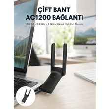 Belirtilmemiş USB Wifi Adaptör – 1200 Mbps Hız