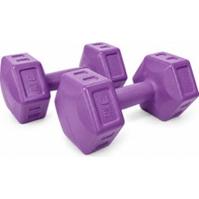 Ecgspor Spor 3 Kg Mor Dambıl Seti 3 Kg X 2 Adet Toplam 6 Kg Ağırlık Seti