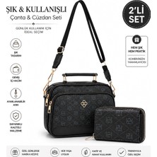 Newish Polo Kadın Vegan Deri Çapraz El  Omuz Çantası ve Cüzdan Kartlık  NEWPOLO370