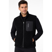 Crozwise Siyah Erkek Outdoor Polar Yelek - 4019-10