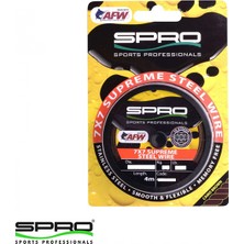Spro Super Steel Afw Wıre  Lider Misina 18KG 0.46MM 4m
