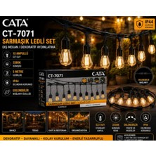 Cata CT-7071 Sarmaşık LED Li Set 10AMPULLÜ Günışığı Bahçe ve Balkon Aydınlatması