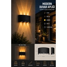 Cata CT-8011 Amber Renk Dekoratif Çift Yönlü Iç Dış Mekan Duvar Aydınlatma LED Aplik