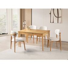 Erezoğulları Mobilya Paris Norte Lak Panel Mutfak Masa Sandalye Takımı 80X130CM