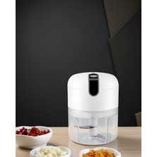 Kaliteyi Bul USB Şarjlı Mini Doğrayıcı 3 Bıçaklı 250 ml
