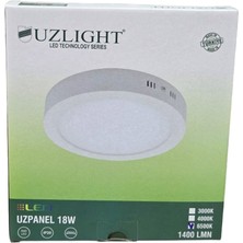 Uzlight 18W Sıva Üstü Tavan LED Lamba Uzlıght 1400 Lümen Beyaz Işık 20CM Çap