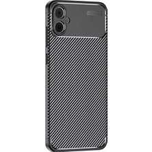 Hubrendy Mep Samsung Galaxy A05 Kılıf Auto Focus Karbon Kapak - Siyah