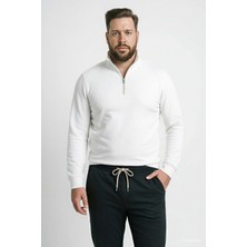 DeFacto Pamuklu Regular Fit Büyük Beden Dik Yaka Sweatshirt H1658AX26SP