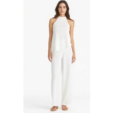 DeFacto Wide Leg Kırışık Dokulu Geniş Paça Pantolon F6172AX25SM