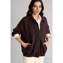 DeFacto Loose Fit Gömlek Yaka Fermuarlı Ceket H2925AX26SP