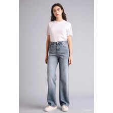 DeFacto 90's Wide Leg Yüksek Bel Boru Paça Jean Pantolon G8835AX26SP