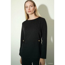 DeFacto Regular Fit Kayık Yaka Pike Uzun Kollu Tişört G3393AX26SP
