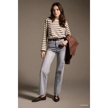 DeFacto 90's Wide Leg Yüksek Bel Boru Paça Jean Pantolon F5522AX26SP