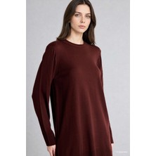 DeFacto Regular Fit Bisiklet Yaka Yün Karışımlı Triko Tunik H3431AZ26AU