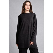DeFacto Regular Fit Bisiklet Yaka Yün Karışımlı Triko Tunik H3431AZ26AU