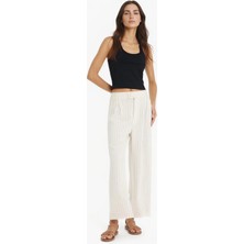 DeFacto Culotte Keten Karışımlı Yüksek Bel Pantolon F1855AX25SP