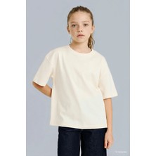 DeFacto %100 Pamuk Oversize Tişört Kız Çocuk G0882A826SM