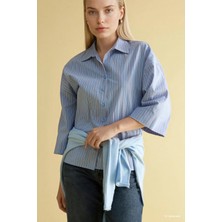 DeFacto %100 Pamuk Relax Fit Poplin Uzun Kollu Gömlek G2962AX26SP