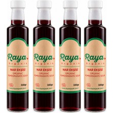 Raya Organik Organik Nar Ekşisi 4'lü Set (340GR * 4)