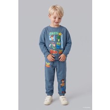 DeFacto Toy Story Lisanslı Baskılı Uzun Kollu Üst Lastikli Paça Alt 2'li Takım Erkek Bebek I3539A526WN